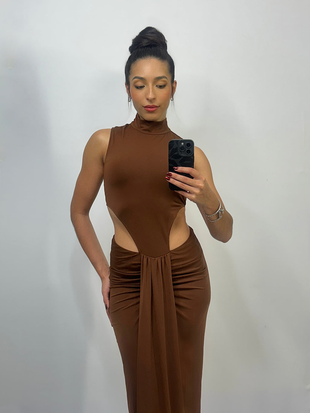 Ámbar Chocolate Dress
